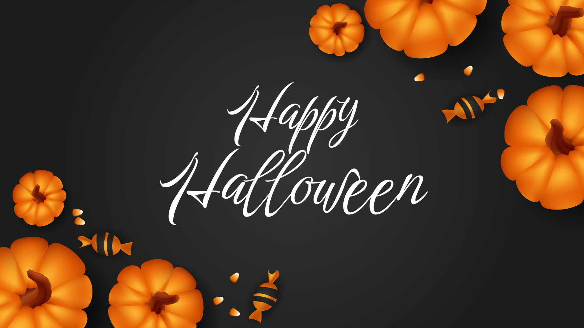 All Ladies Costumes Sales 9 All Ladies Costumes Sales -All Ladies Costumes Sales happy halloween banner template with orange pumpkin and candy poster card label banner illustration with pumpkins sweet corn black background overhead top view with copy space free vector