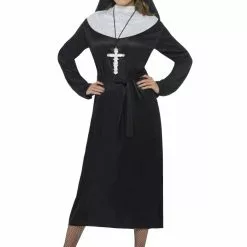 Womens Nun Fancy Dress Costume