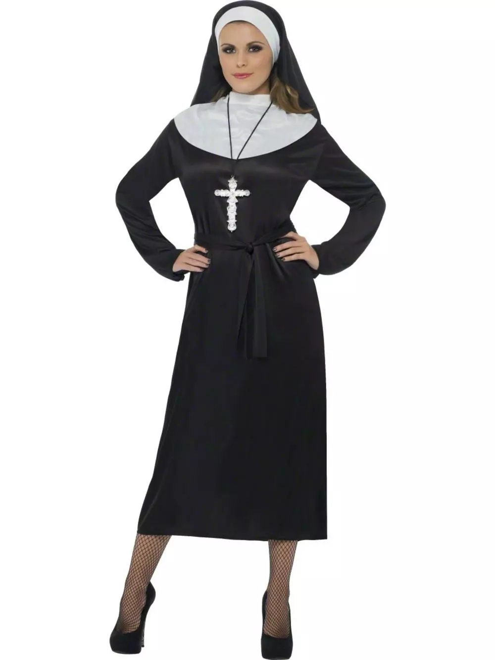 Womens Nun Fancy Dress Costume 1 Womens Nun Fancy Dress Costume