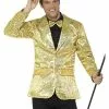 Gold Sequin Jacket Mens Costume