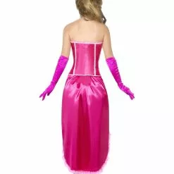 Pink Burlesque Dancer Fancy Dress -All Ladies Costumes Sales lrgscale22187 b