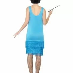 Teal Flirty Flapper Costume 5 Teal Flirty Flapper Costume -All Ladies Costumes Sales lrgscale22418 b
