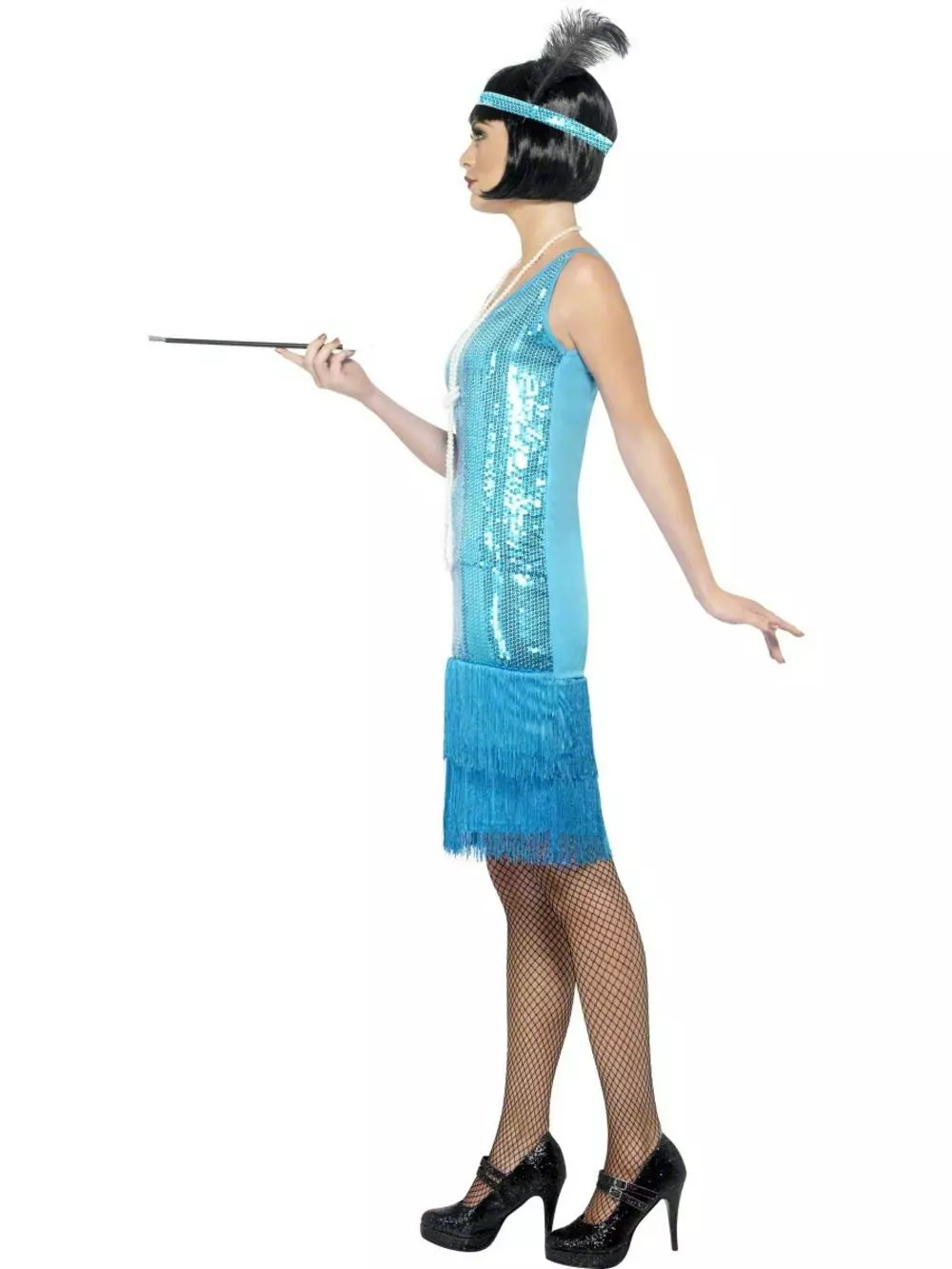 Teal Flirty Flapper Costume 1 Teal Flirty Flapper Costume