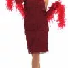 Roaring 20s Girl Red Flapper Costume