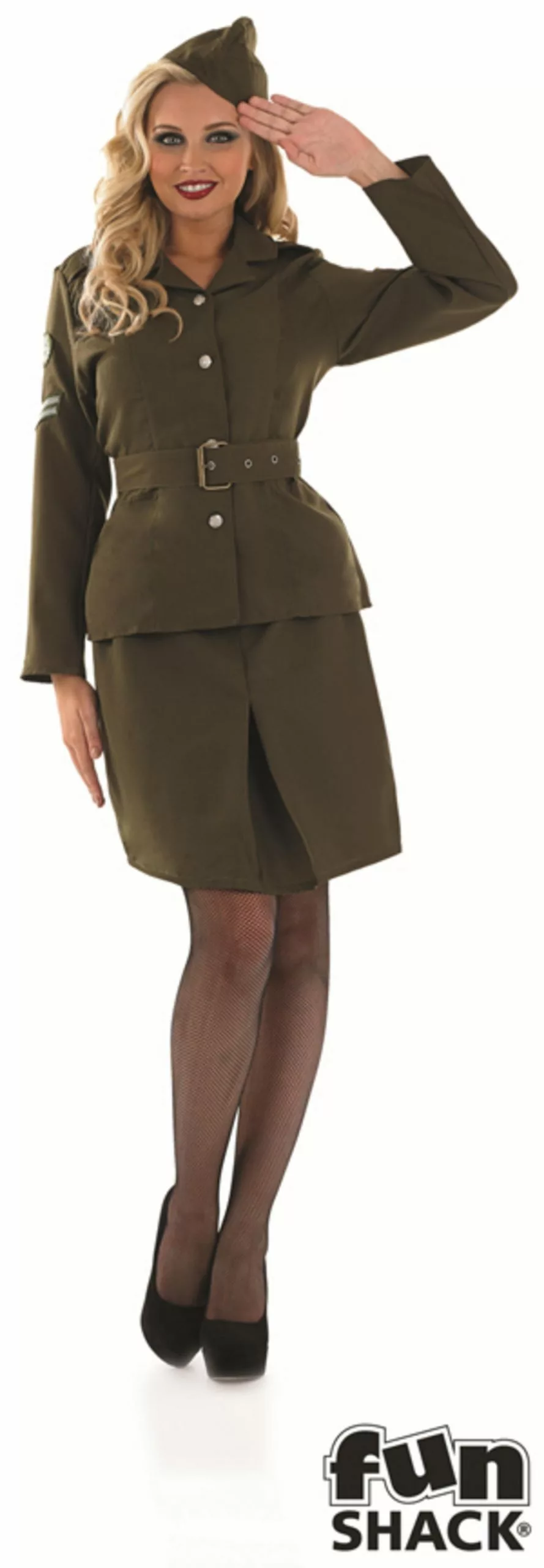 40s WW2 Army Girl Costume 1 40s WW2 Army Girl Costume
