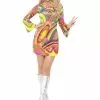60s Sexy Flower Power Costume