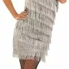 Silver Flapper Dress