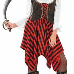 Ladies Pirate Girl Fancy Dress Costume