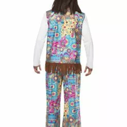 Groovy Hippie Mens Fancy Dress Costume -All Ladies Costumes Sales lrgscale38628 B