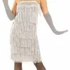 Silver Flapper Dress Costume