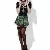 Fever Role-Play Schoolgirl Wet Look Ladies Costume