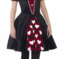 Deluxe Dark Red Queen Ladies Costume