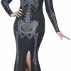 Curves Skeleton Ladies Costume