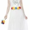 Day Of The Dead Skeleton Bride Ladies Fancy Dress