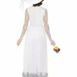 Day Of The Dead Skeleton Bride Ladies Fancy Dress -All Ladies Costumes Sales lrgscale44657 B