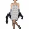Silver Flapper Ladies Fancy Dress