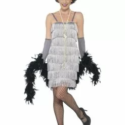 Silver Flapper Ladies Fancy Dress