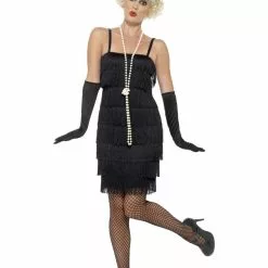Black Flapper Fancy Dress