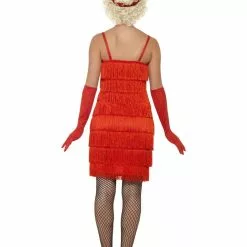 Red Long Flapper Costume -All Ladies Costumes Sales lrgscale45501 B