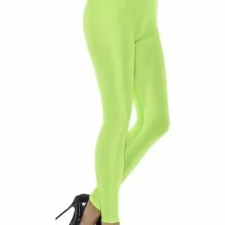 Neon Green 80s Disco Spandex Leggings