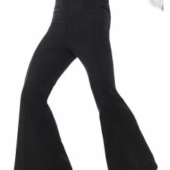 Black Flared Trousers Mens