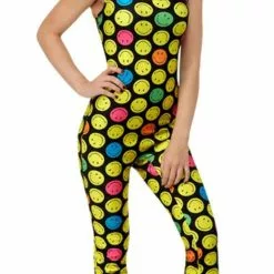 Ladies Smiley Unitard Costume