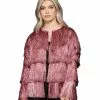 Fever Pink Tinsel Festival Jacket