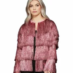 Fever Pink Tinsel Festival Jacket