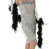 Silver Flapper Ladies Costume
