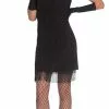 Black Flapper Dress Ladies Costume