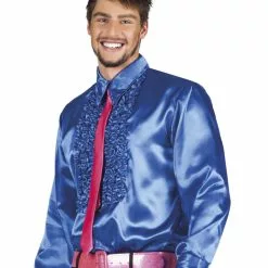 Mens Royal Blue Party Shirt