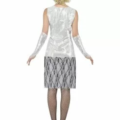 Silver Flapper Fancy Dress 7 Silver Flapper Fancy Dress -All Ladies Costumes Sales lrgscaleFlapper 4
