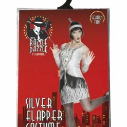 Silver Flapper Fancy Dress 6 Silver Flapper Fancy Dress -All Ladies Costumes Sales lrgscaleFlapper 5
