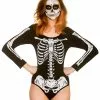 Skeleton Leotard Ladies Costume Accessory