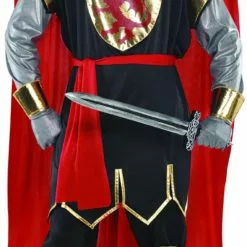 Mens Brave Crusader Knight Fancy Dress Costume