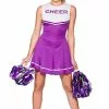Purple High School Cheerleader Costume