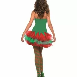 Fever Tutu Elf Christmas Costume -All Ladies Costumes Sales lrgscaleelf tutu back