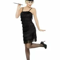 Fringe Flapper Black Dress