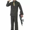 Gold Pinstripe Gangster Suit Costume