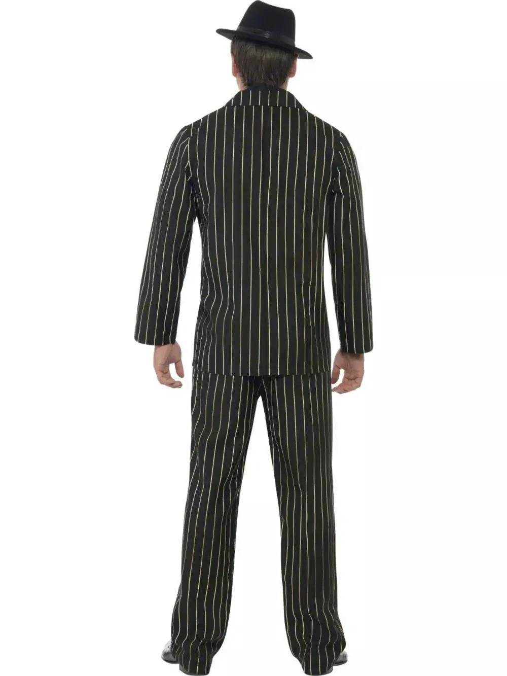 Gold Pinstripe Gangster Suit Costume 3 Gold Pinstripe Gangster Suit Costume - Image 3