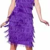 Jazzy Purple Flapper Costume