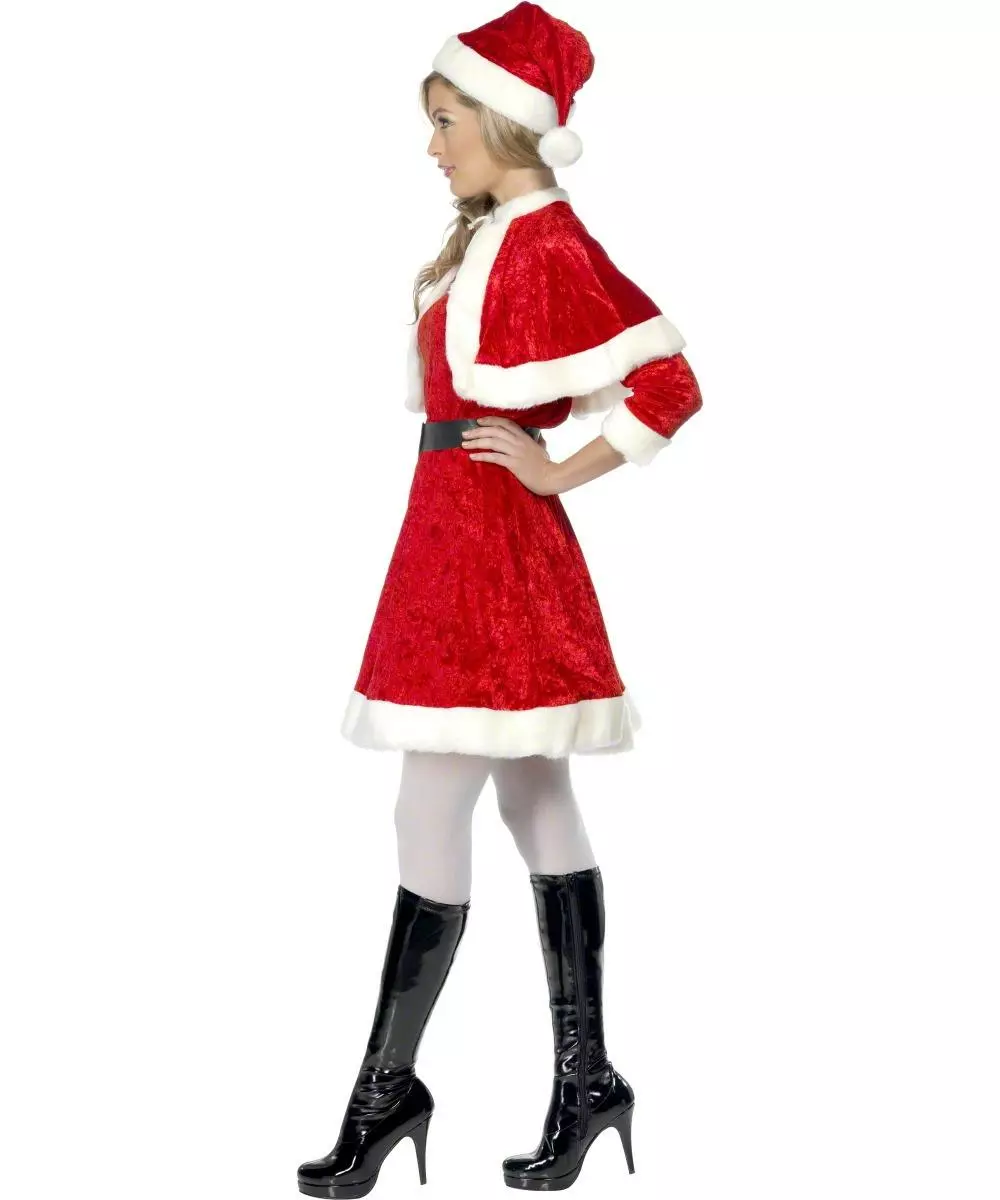 Deluxe Miss Santa Christmas Costume 2 Deluxe Miss Santa Christmas Costume - Image 2